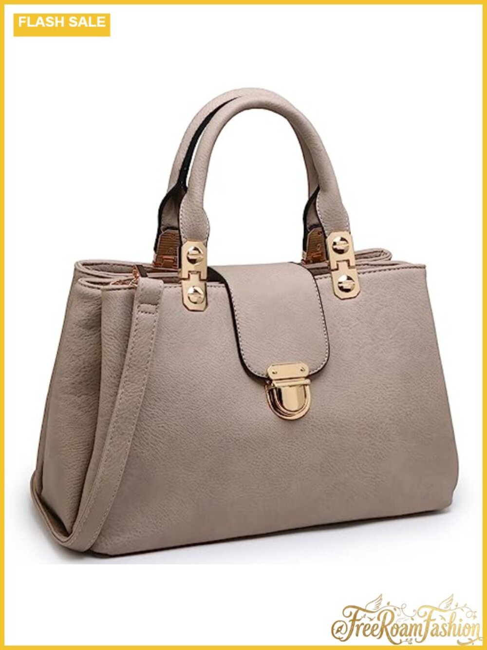 Dasein Women Vegan Leather Satchel Top Handle Purse Medium Tote Shoulder Bag